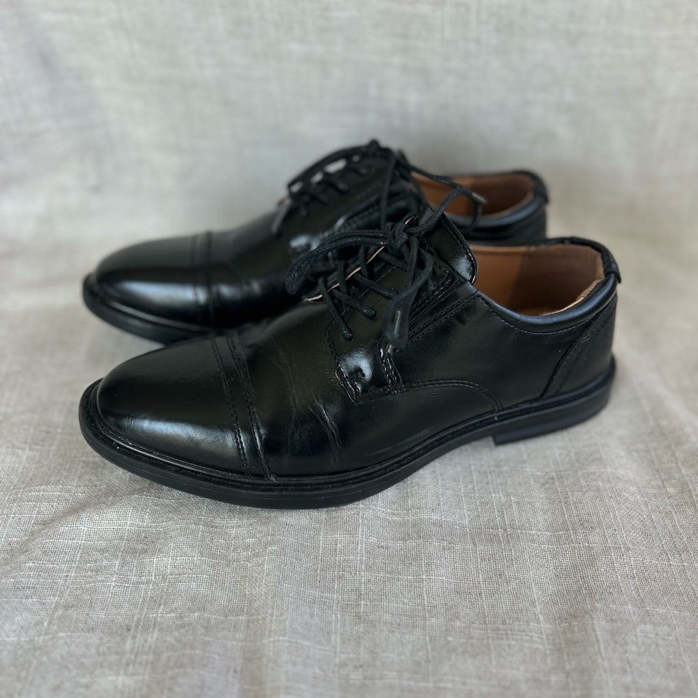 Nine West Black Cap Toe Lace-Up Oxford YOUTH Dress Shoes US 5 UK 4 EU 37